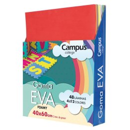 Goma Eva Campus College 400 x 600 mm. Colores Surtidos
