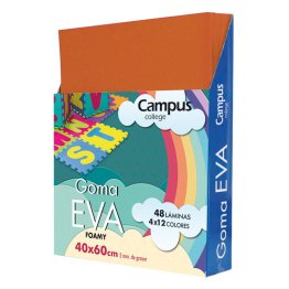 Goma Eva Campus College 400 x 600 mm. Marrón