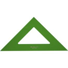 Escuadra Faber-Castell Gama Verde Plástico 25 cm.